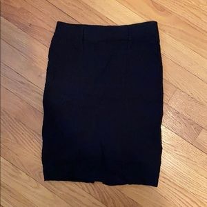 Black pencil skirt